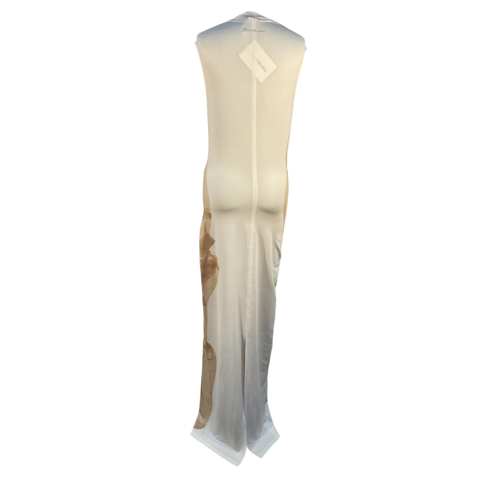 Acne Studios Sleek Tan Sleeveless Maxi Dress Size M NWT - Image 4