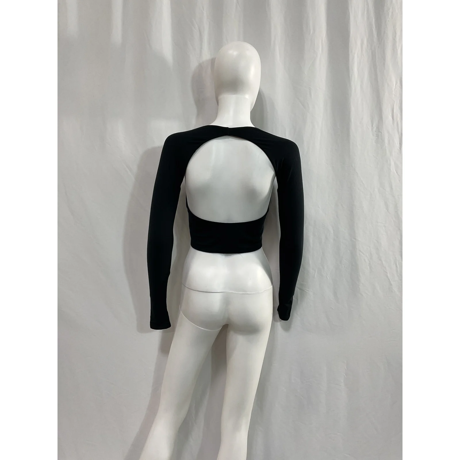 Ser.O.Ya 'Sierra' Black Spandex Top Size M - Image 3