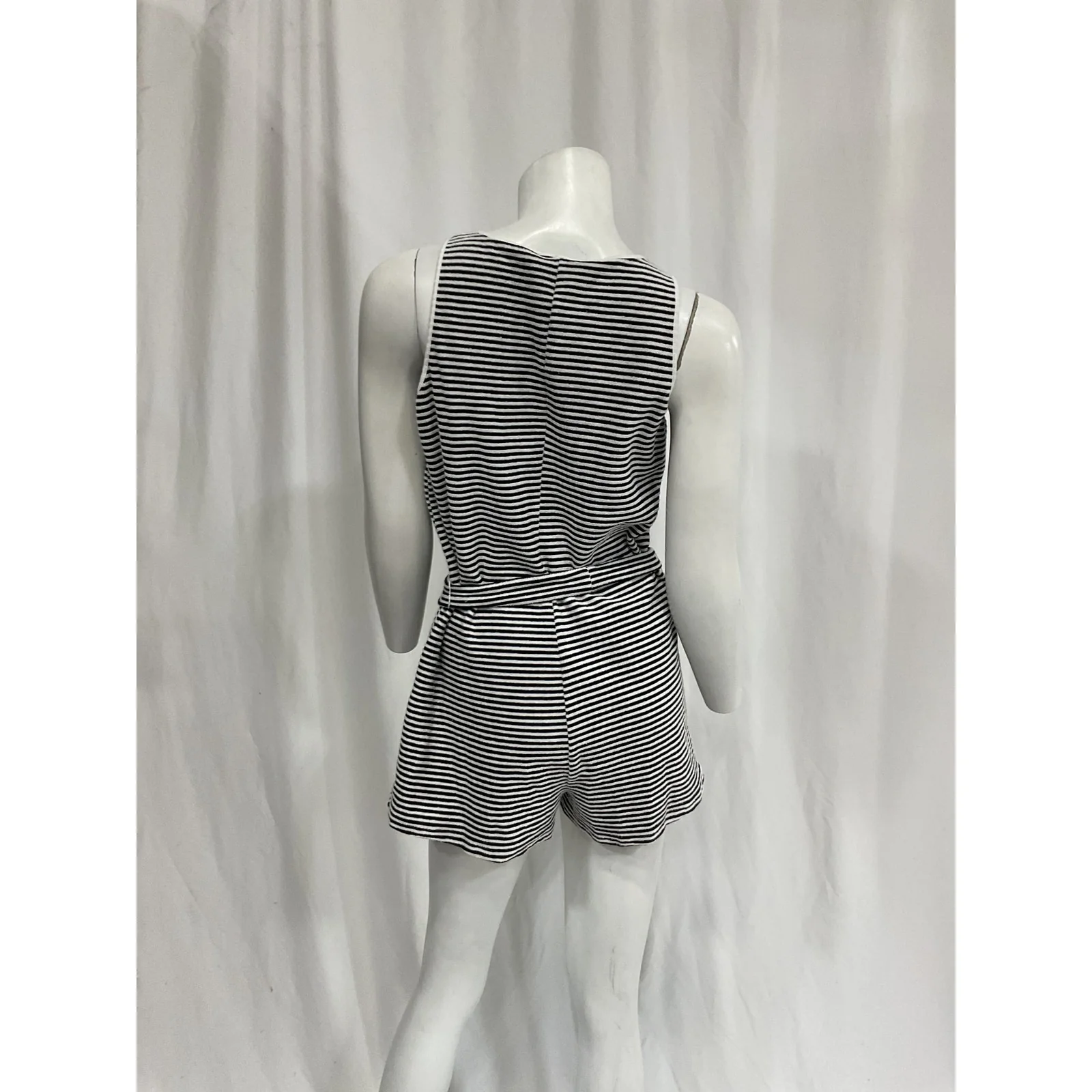 Solid & Striped 'The Poppy' Black Romper Size S - Image 3